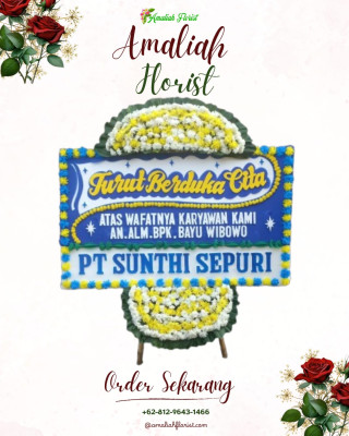 Papan Bunga Duka di Medan Timur