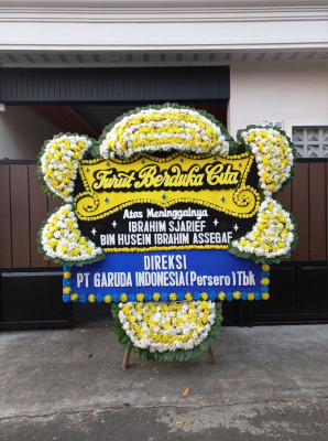 Papan Bunga Duka di Medan Timur